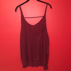 Express rubbed oversized cami. Like new.